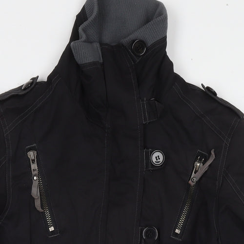 New Look Womens Black Jacket Size 12 Zip