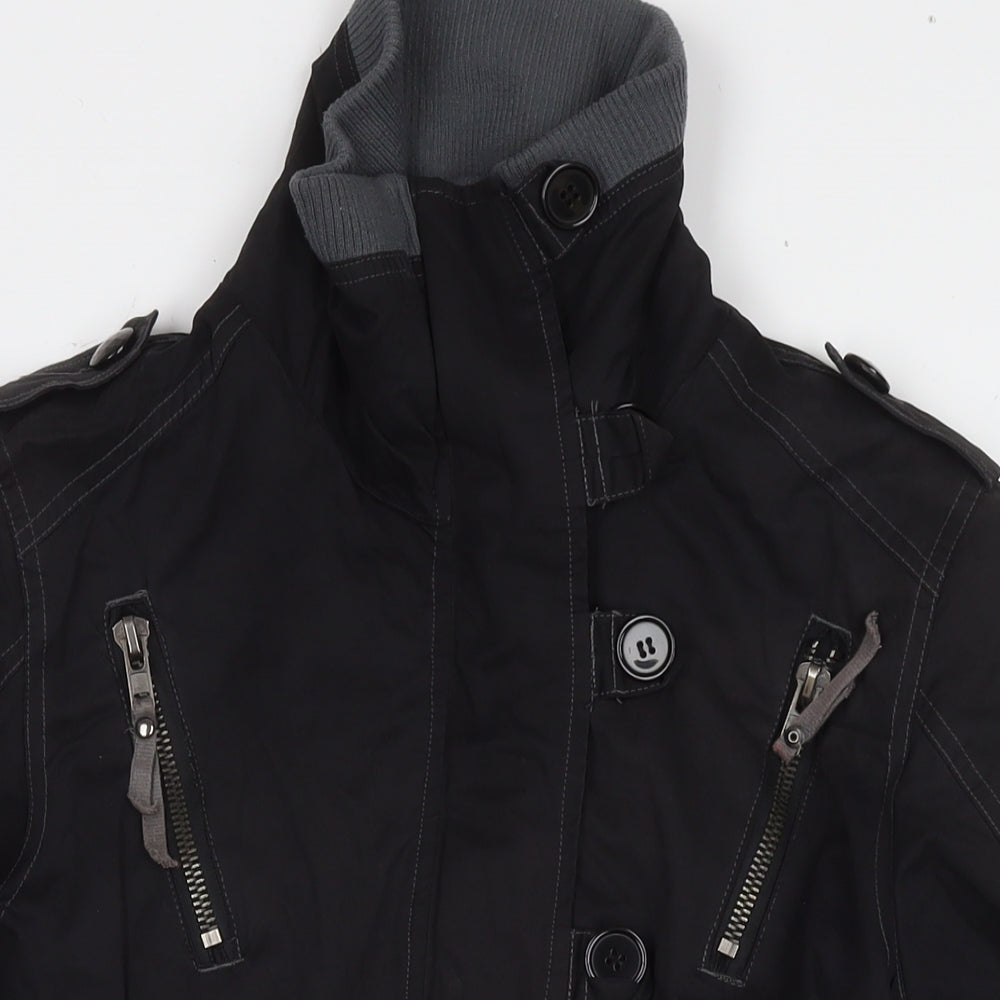 New Look Womens Black Jacket Size 12 Zip