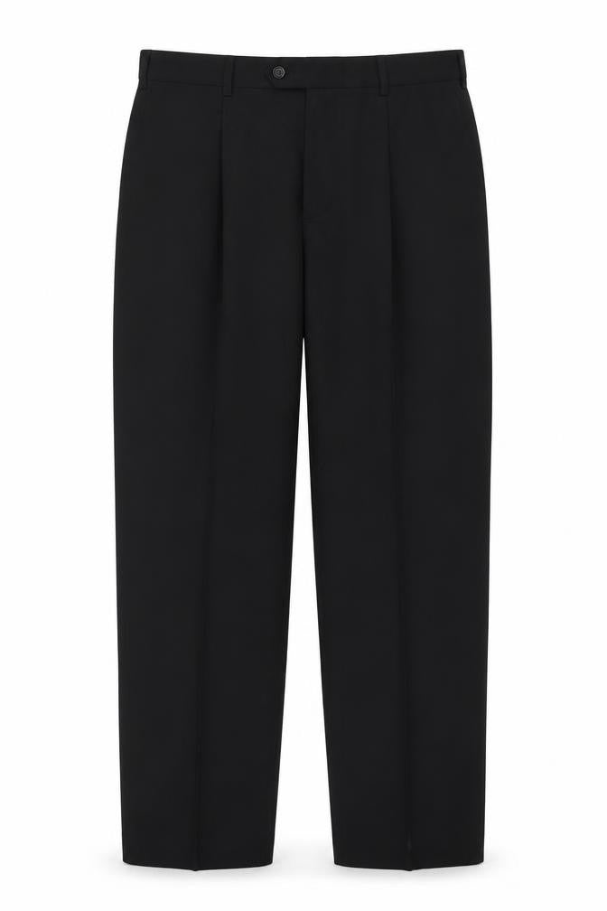 Greenwoods Mens Grey Polyester Trousers Size 36 in L30 in Regular Zip