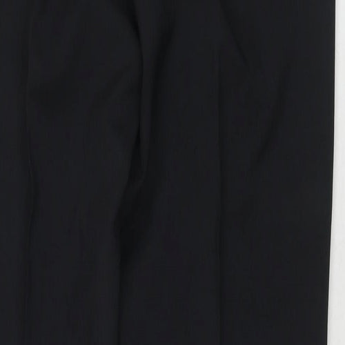 Greenwoods Mens Grey Polyester Trousers Size 36 in L30 in Regular Zip