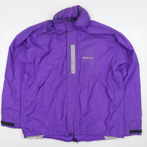 Freestyle Womens Purple Jacket Size L Zip - Technical