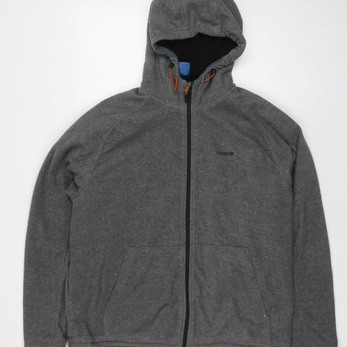 Reebok Mens Grey Jacket Size M Zip