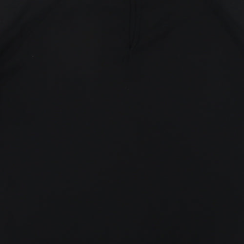 River Island Womens Black Polyester Basic Blouse Size 10 Round Neck