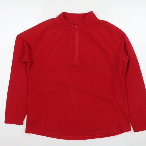 Texsport Womens Red Polyester Pullover Sweatshirt Size XL Pullover