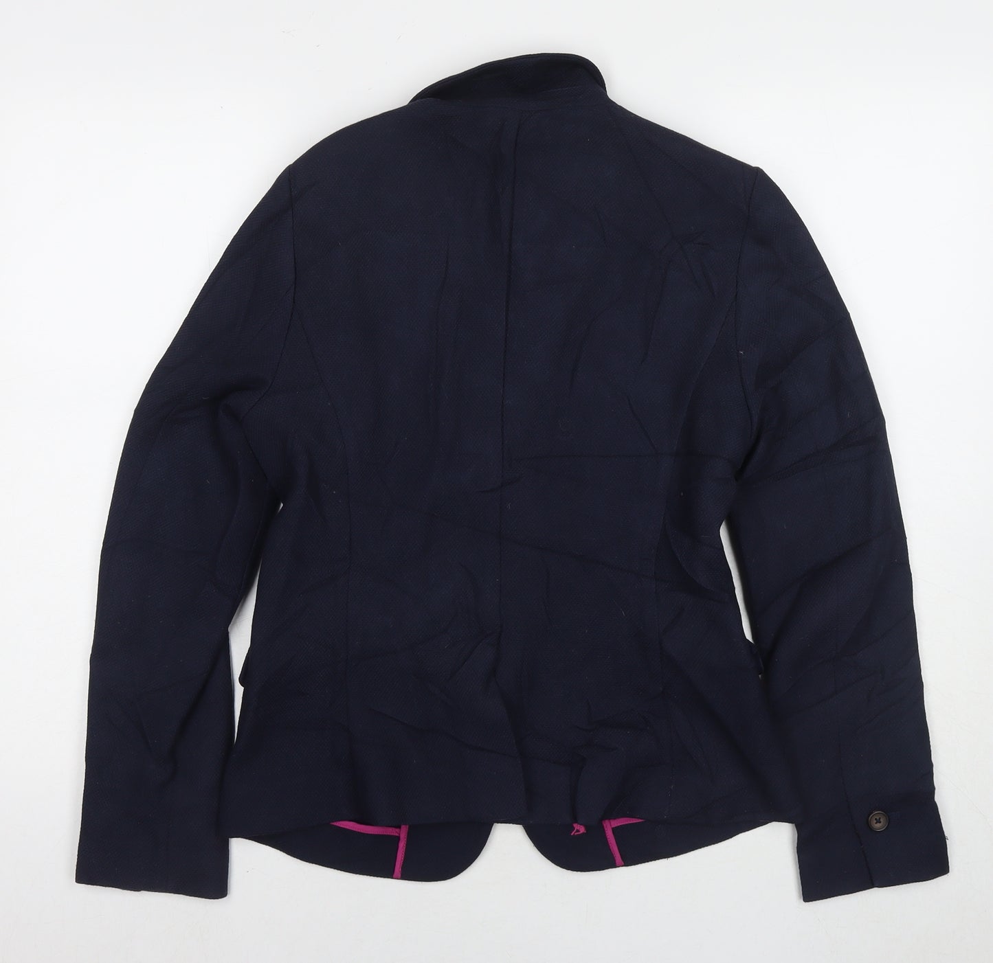Joules Womens Blue Jacket Blazer Size 10 Button