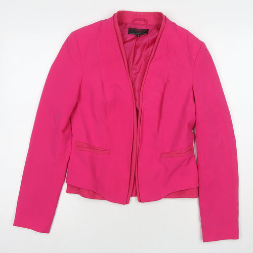 New Look Womens Pink Jacket Blazer Size 10