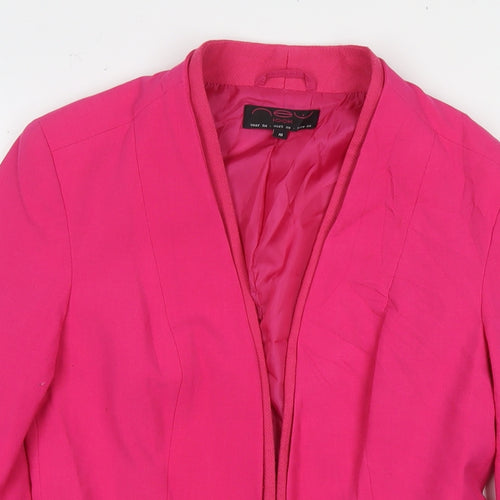 New Look Womens Pink Jacket Blazer Size 10