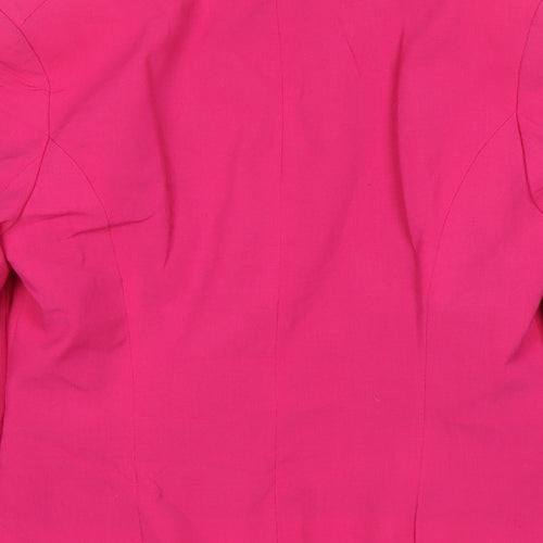 New Look Womens Pink Jacket Blazer Size 10