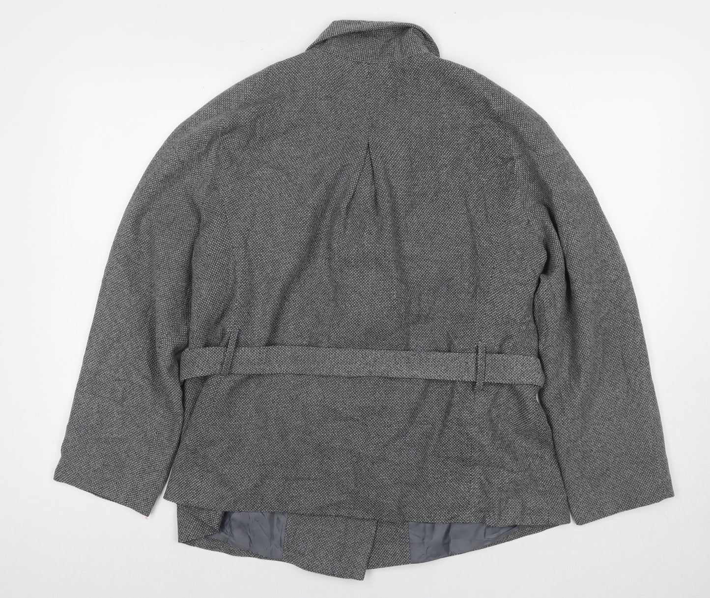 CMD Womens Grey Pea Coat Coat Size 18 Button