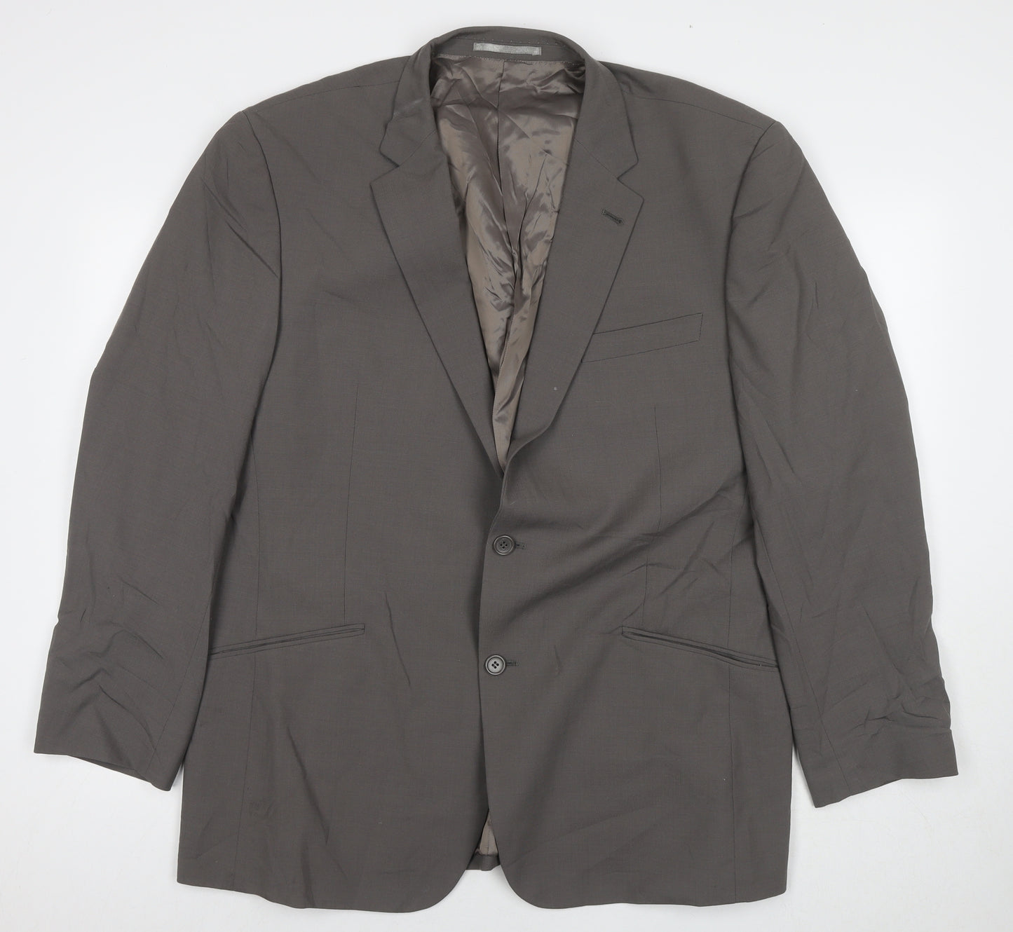 Skopes Mens Grey Wool Jacket Suit Jacket Size 46 Regular