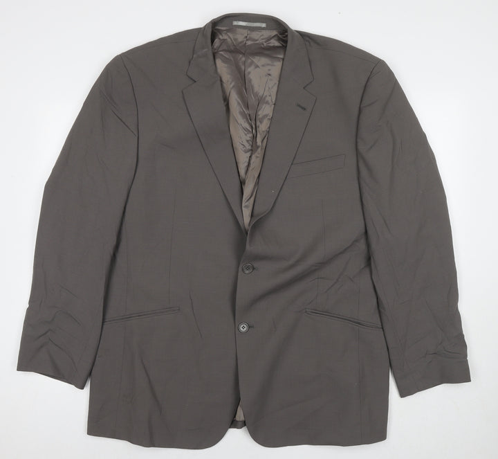 Skopes Mens Grey Wool Jacket Suit Jacket Size 46 Regular