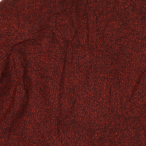 ELVI Womens Red Overcoat Jacket Size 18 Button