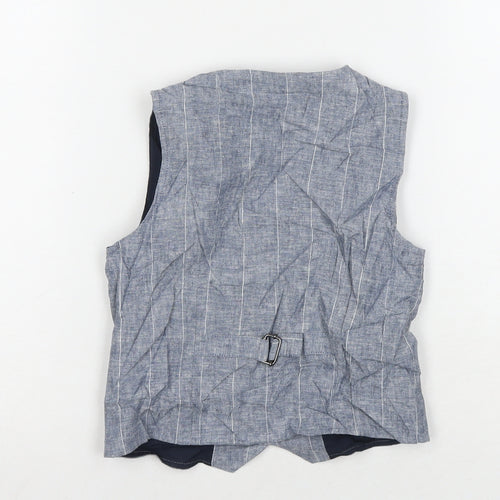 NEXT Boys Grey Jacket Waistcoat Size 4-5 Years Button