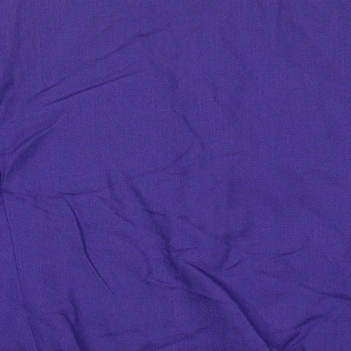 Brookside Womens Purple Jacket Blazer Size 16 Button