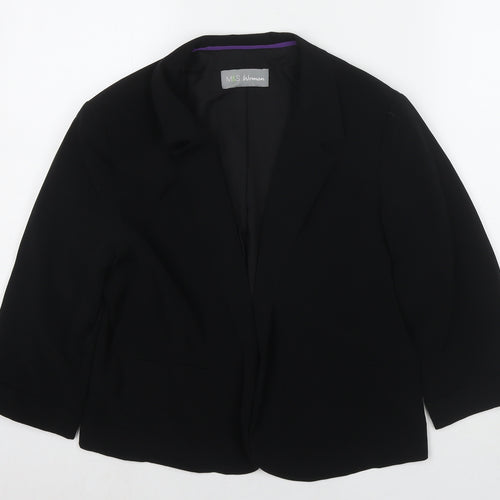 Marks and Spencer Womens Black Jacket Blazer Size 14