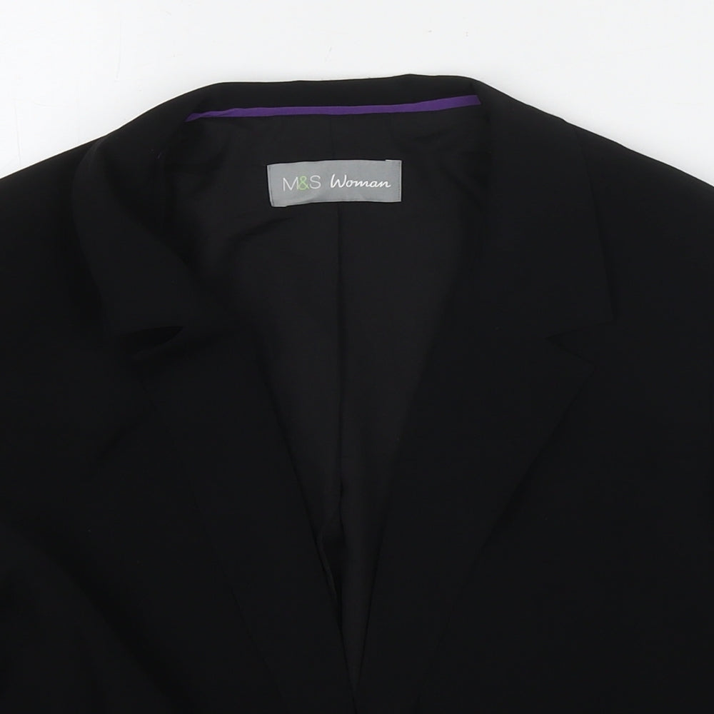 Marks and Spencer Womens Black Jacket Blazer Size 14
