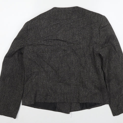 M&Co Womens Grey Jacket Blazer Size 12 Button