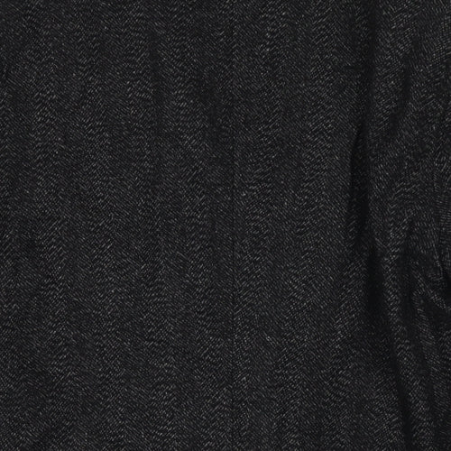 Bellfield Mens Black Jacket Blazer Size L Button