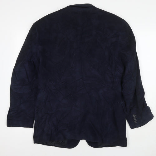 New Classics Mens Blue Jacket Blazer Size 40 Button