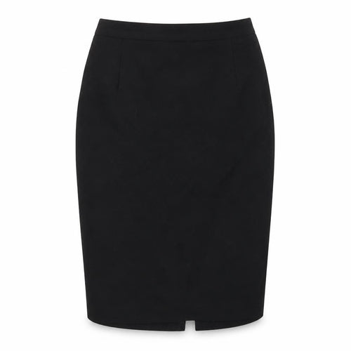 Marks and Spencer Womens Black Polyester Straight & Pencil Skirt Size 10 Zip
