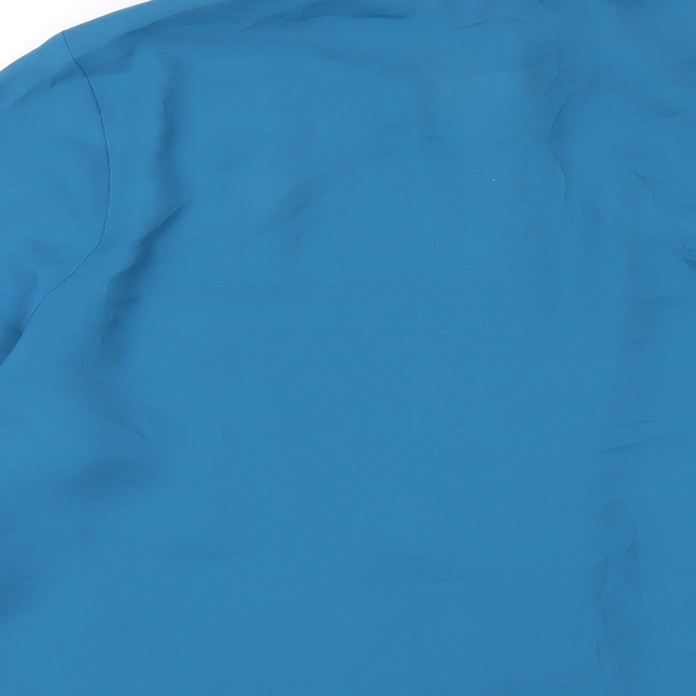 Marks and Spencer Womens Blue Polyester Basic Button-Up Size 16 Collared