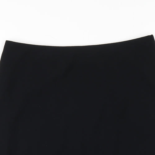 Marks and Spencer Womens Black Polyester A-Line Skirt Size 14