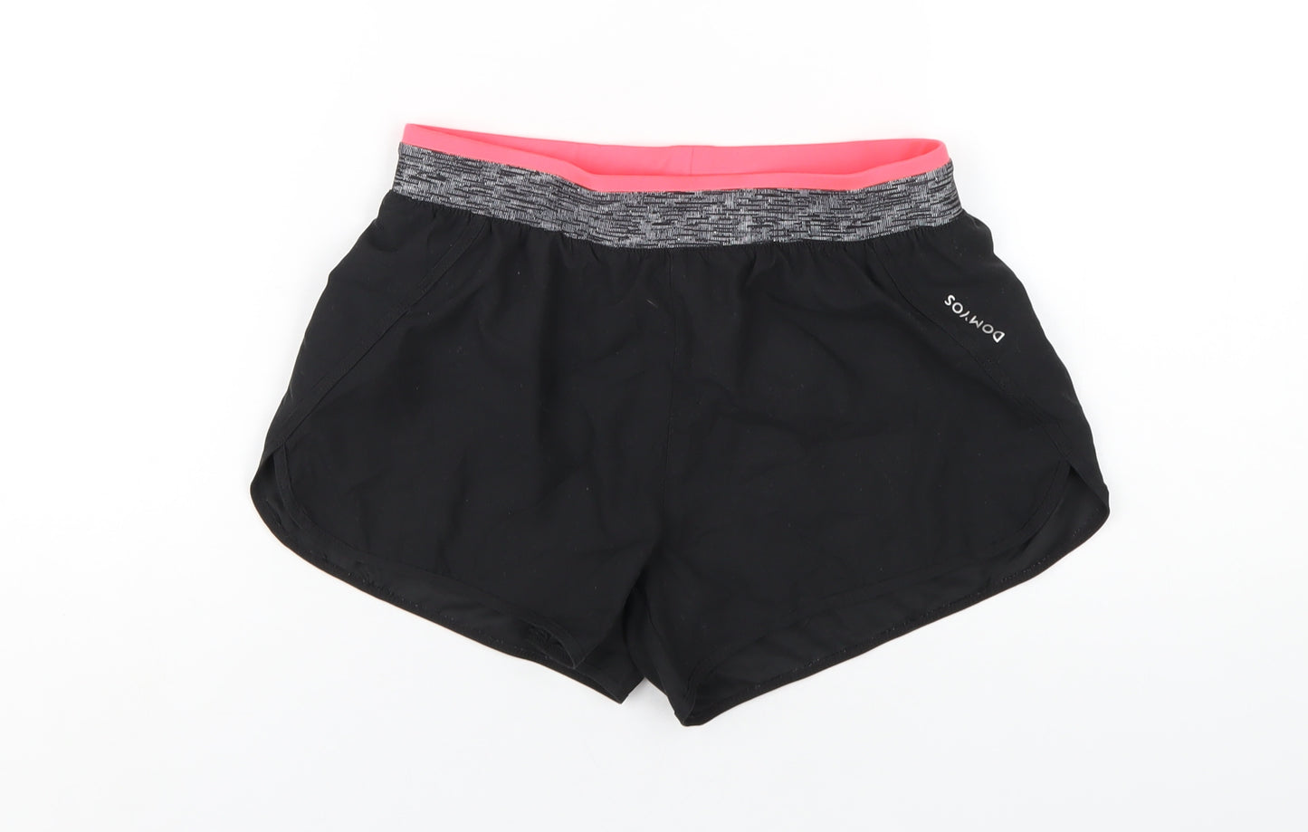 DOMYOS Womens Black Polyester Athletic Shorts Size XS Regular