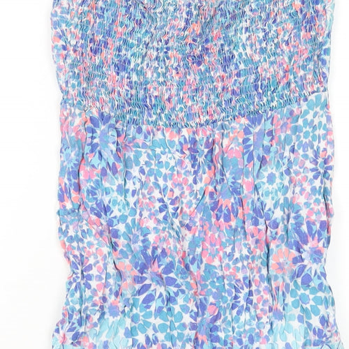 Accessorize Womens Multicoloured Geometric Viscose A-Line Size M Square Neck Pullover