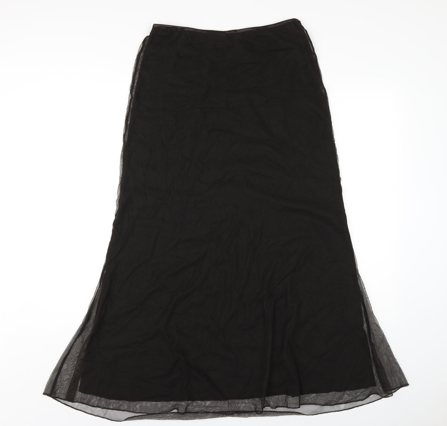 Per Una Womens Brown Nylon A-Line Skirt Size 12