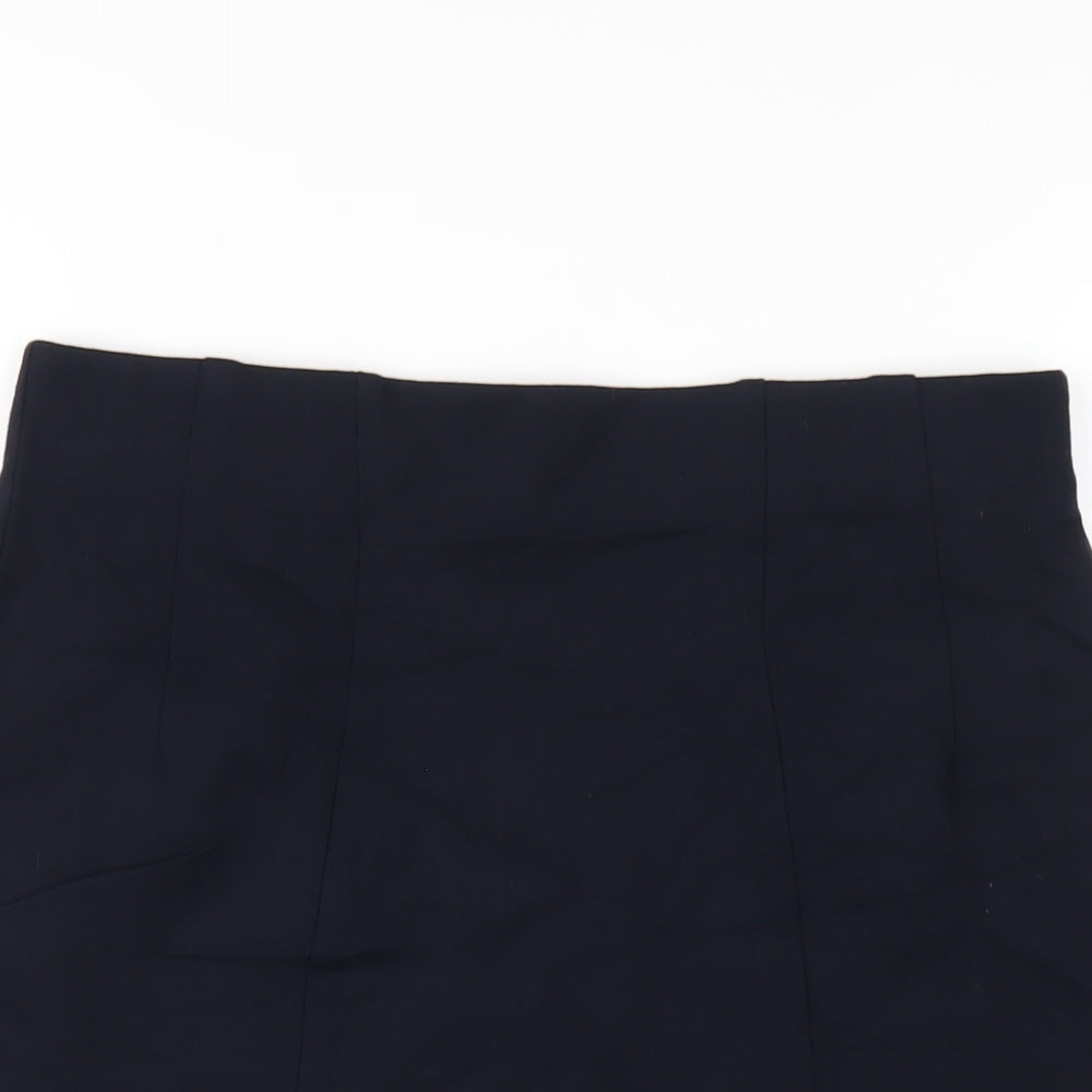 Marks and Spencer Womens Blue Viscose A-Line Skirt Size 12