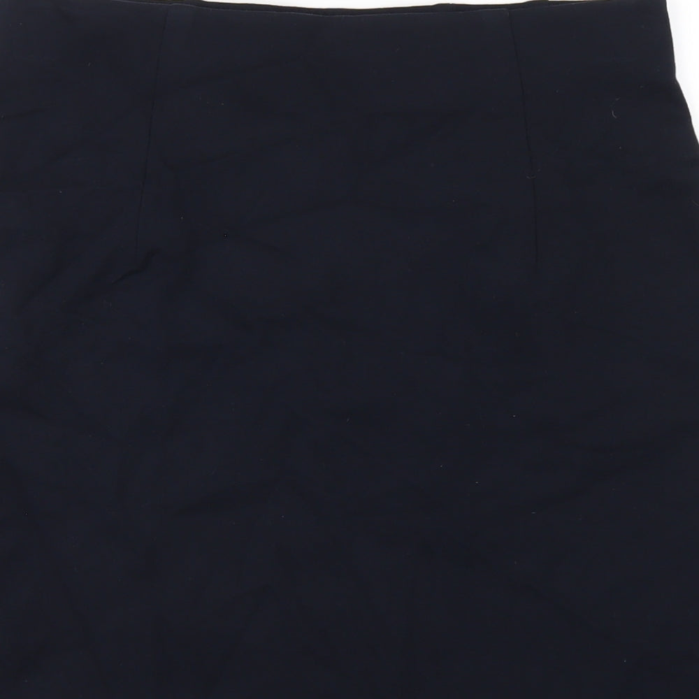 Marks and Spencer Womens Blue Viscose A-Line Skirt Size 12