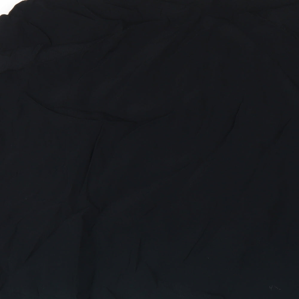 Mint Velvet Womens Black Polyester Basic Tank Size 8 Round Neck