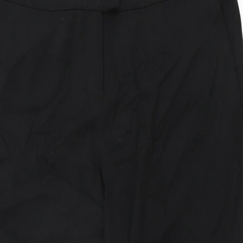 La Redoute Womens Black Polyester Trousers Size 14 L27.5 in Regular Zip