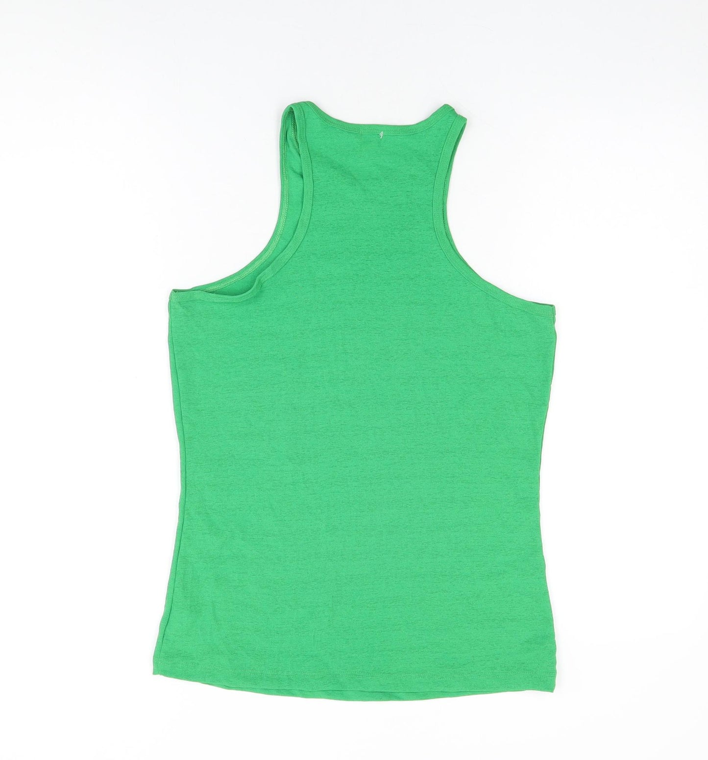 River Island Womens Green Polyester Basic Tank Size 16 Round Neck