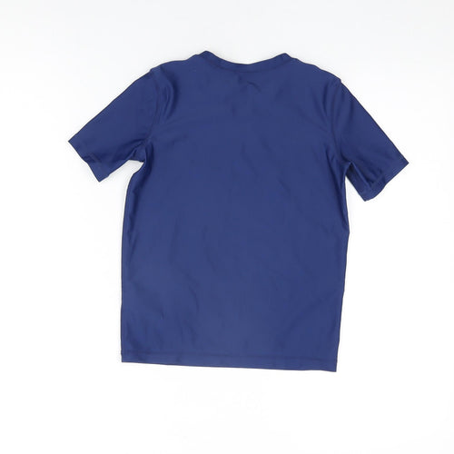 Gap Boys Blue Polyester Basic T-Shirt Size S Round Neck Pullover - Shark, Swim Top