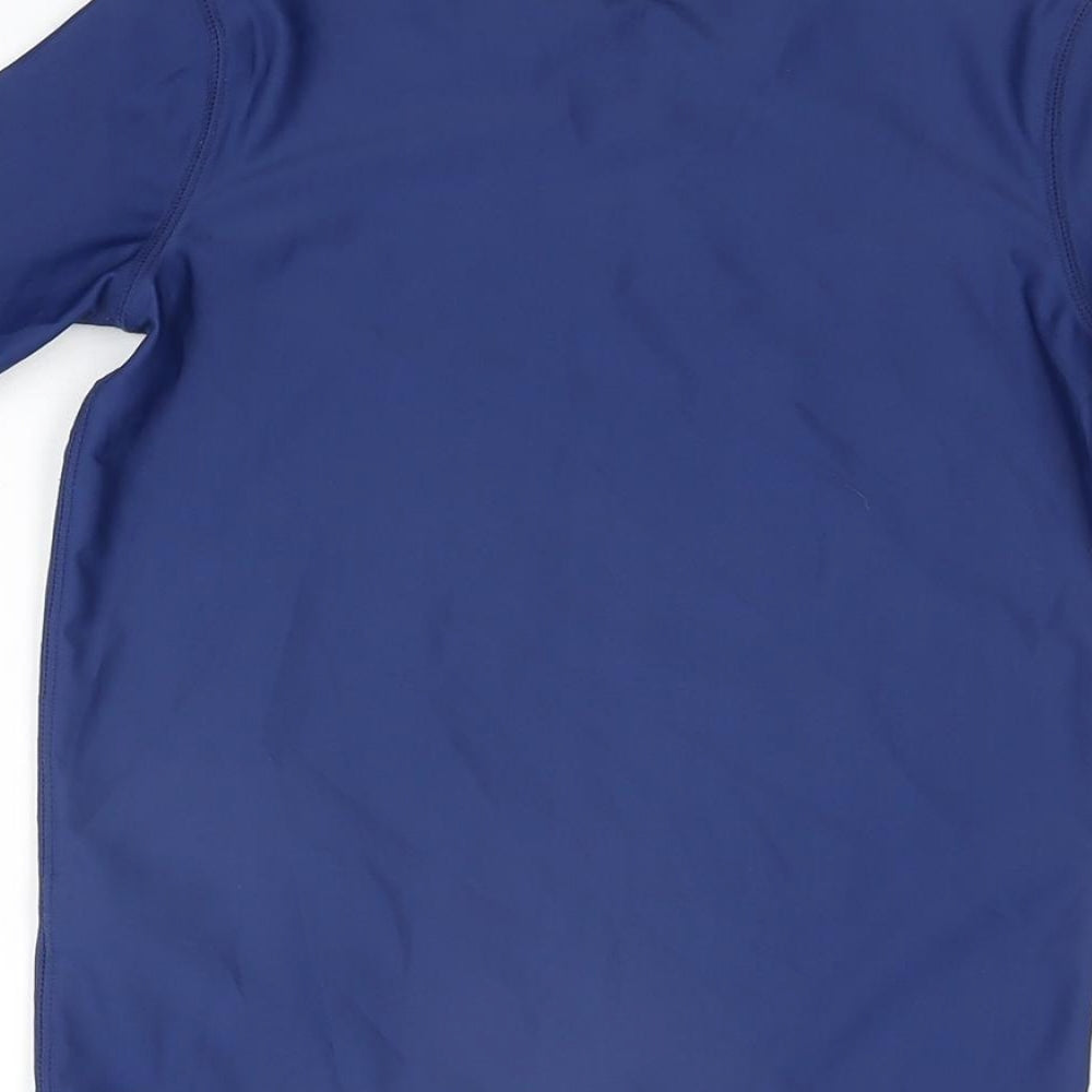 Gap Boys Blue Polyester Basic T-Shirt Size S Round Neck Pullover - Shark, Swim Top