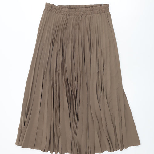 Epic Womens Brown Polyester Swing Skirt Size 14