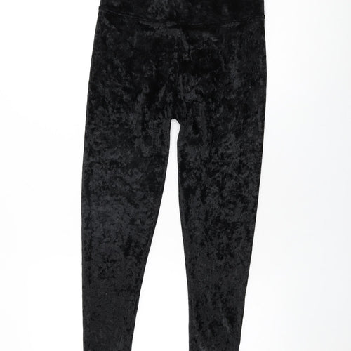 Per Una Womens Black Polyester Pedal Pusher Leggings Size 12 L26 in