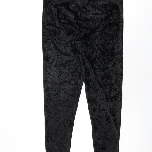 Per Una Womens Black Polyester Pedal Pusher Leggings Size 12 L26 in