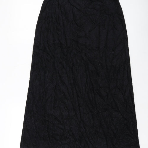 Tagg Womens Black Polyester A-Line Skirt Size 12