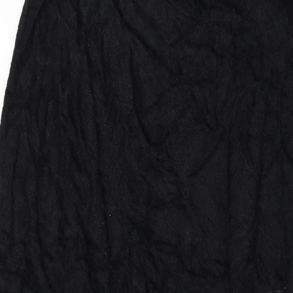 Tagg Womens Black Polyester A-Line Skirt Size 12