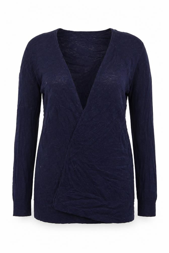 Gap Womens Blue V-Neck Cotton Cardigan Jumper Size M