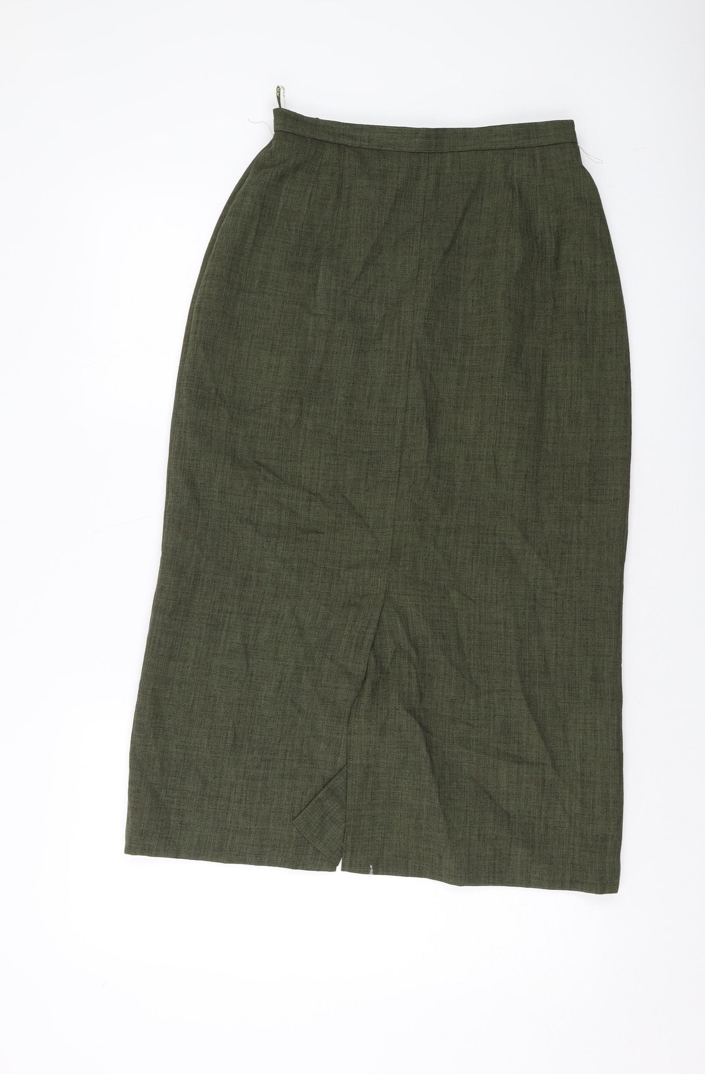 Eastex Womens Green Polyester Straight & Pencil Skirt Size 10 Zip