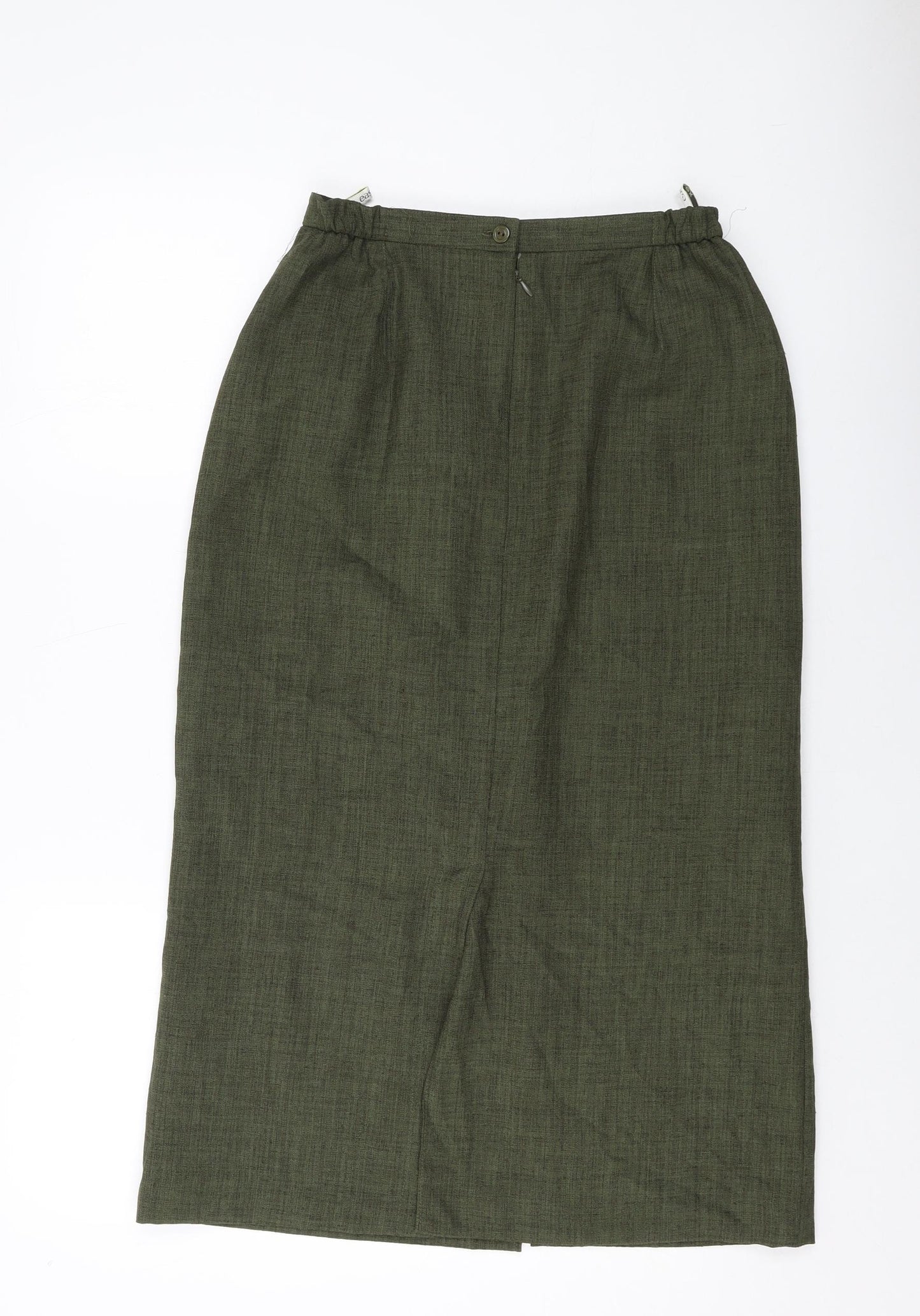 Eastex Womens Green Polyester Straight & Pencil Skirt Size 10 Zip