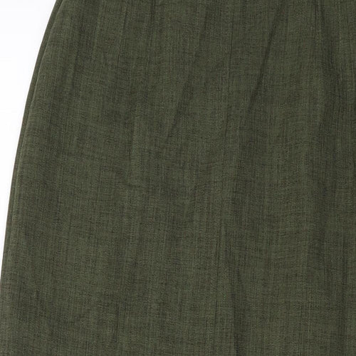 Eastex Womens Green Polyester Straight & Pencil Skirt Size 10 Zip