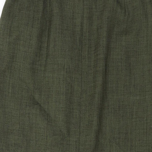 Eastex Womens Green Polyester Straight & Pencil Skirt Size 10 Zip