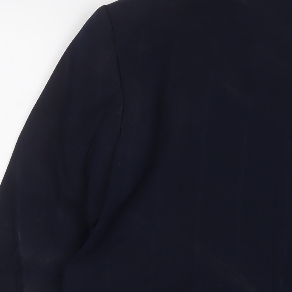 Marks and Spencer Womens Blue Jacket Blazer Size 10 Button