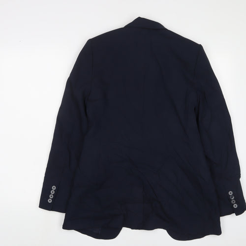 Marks and Spencer Womens Blue Jacket Blazer Size 8 Button