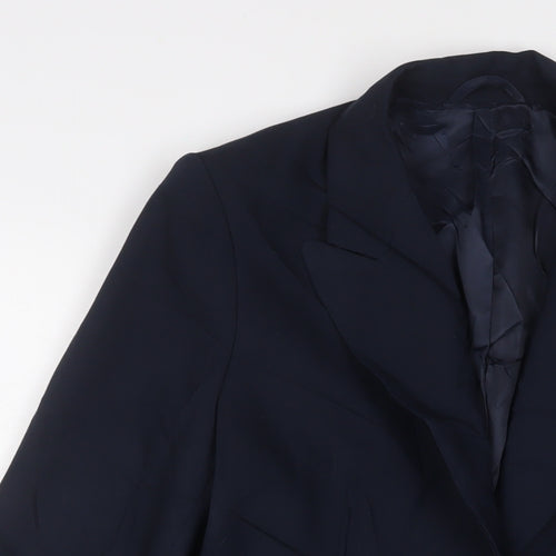 Marks and Spencer Womens Blue Jacket Blazer Size 8 Button