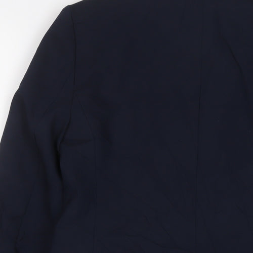 Marks and Spencer Womens Blue Jacket Blazer Size 8 Button